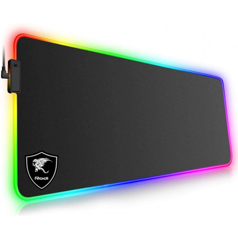 Tappetino Mouse Gaming, RGB Grande Mouse Pad con Effetti Luce XXL