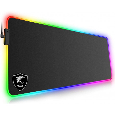 Tappetino Mouse Gaming XXL con LED RGB D. 800 x 300 mm